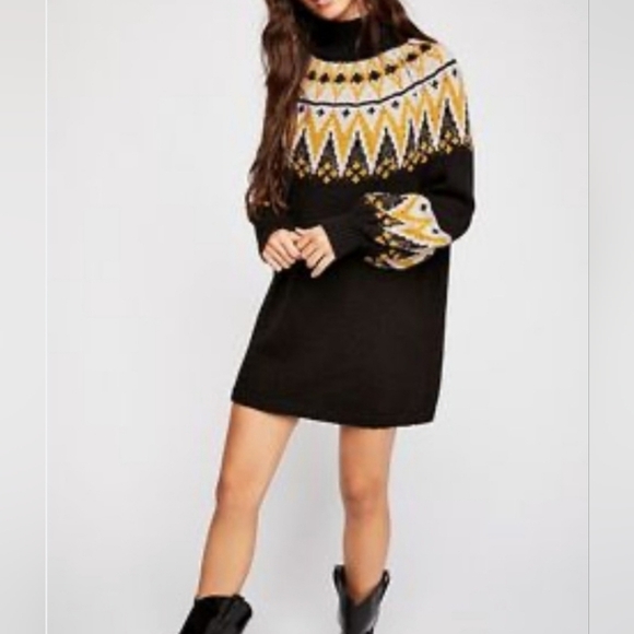 NWT Free People Women's Scotland Sweater Mini Dress - Picture 1 of 7